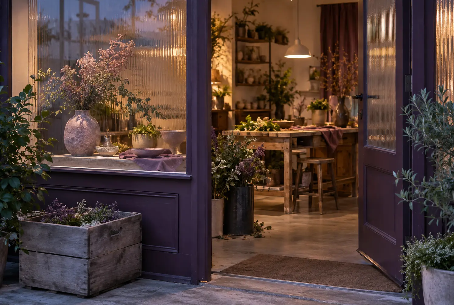 Illustration of local businesses and their working space